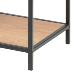 Wyld Haus El Paso Wide Bookcase Black Metal Frame With Wild Oak Veneer, 4 Shelves - thumbnail 7