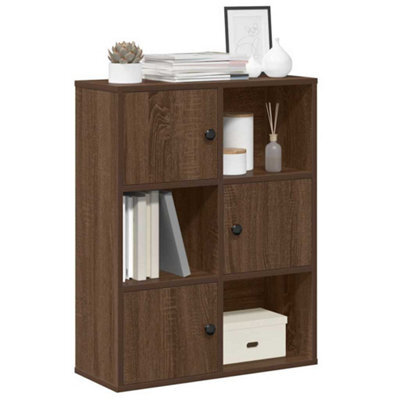Walplus Bookcase Brown Oak 60X24X76.5 Cm Engineered Wood - image 1