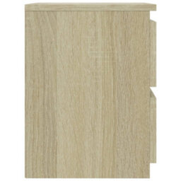 Vidaxl Bedside Cabinets 2 Pcs Sonoma Oak 30X30X40 Cm Engineered Wood - thumbnail 6