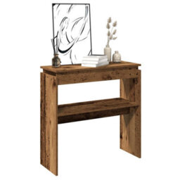 Walplus Console Table Old Wood 80X30X80 Cm Engineered Wood - thumbnail 3