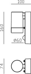 Luminosa Lighting Luminosa Knightsbridge Eamon - 230V Ip44 Gu10 Polycarbonate Single Wall Light With Pir - Black - Eapir1Bk - thumbnail 2