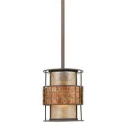 Elegant Renaissance Copper 1 Bulb Ceiling Pendant Light With Led E27 Fitting - thumbnail 1