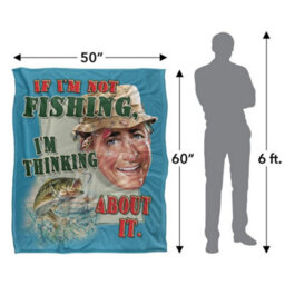 Jq Licensing Thinking About Fishing Silky Supersoft Blanket Multicoloured (152Cm X 127Cm) - thumbnail 6