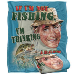 Jq Licensing Thinking About Fishing Silky Supersoft Blanket Multicoloured (152Cm X 127Cm) - thumbnail 2
