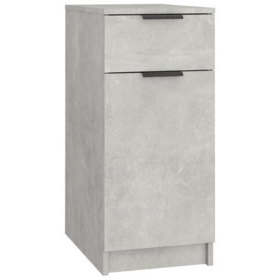 Berkfield Sturdy Desk Cabinet Concrete Grey 33.5X50X75 Cm Engineered Wood - image 1