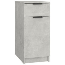 Berkfield Sturdy Desk Cabinet Concrete Grey 33.5X50X75 Cm Engineered Wood - thumbnail 1