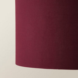 Valuelights Reni Plum Fabric Drum Ceiling Lamp Shade (D)35Cm - thumbnail 3