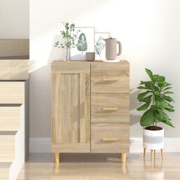 Berkfield Sideboard Sonoma Oak 69.5X34X90 Cm Engineered Wood - thumbnail 1