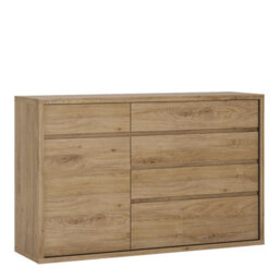 Furniture To Go Shetland 1 Door 5 Drawer Cupboard - thumbnail 1