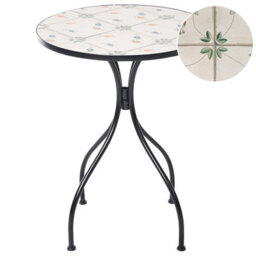 Beliani Bistro Table Carona 60 Cm 60 Cm Metal Black - thumbnail 1