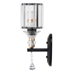 Living And Home Black E27 Crystal Wall Lamp  Decorative Wall Lamp For Hallway&living Room - thumbnail 4