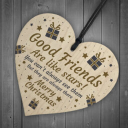 Red Ocean Best Friend Poem Heart Christmas Decoration Christmas Gift Friend Gifts Bff - thumbnail 6