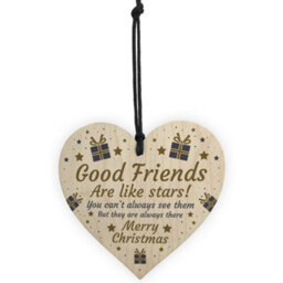 Red Ocean Best Friend Poem Heart Christmas Decoration Christmas Gift Friend Gifts Bff - thumbnail 5