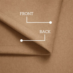 Oxford Homeware Plain Beige 230Gsm Blackout Curtain Thermal Insulated Pencil Pleat For Living Room Curtain Pair (W)228Cmx(L)183Cm - thumbnail 4