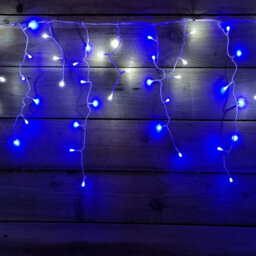 Samuel Alexander 7.5M 300 Led Frosted Iciclebrights Christmas String Lights In Blue & White - thumbnail 7