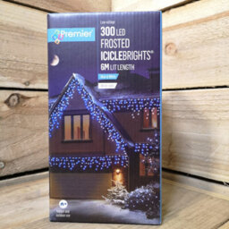 Samuel Alexander 7.5M 300 Led Frosted Iciclebrights Christmas String Lights In Blue & White - thumbnail 5