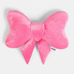 OHS Velvet Bow Shaped Novelty  Decorative Scatter Cushion Plush Pillow - thumbnail 4
