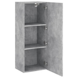Berkfield Tv Wall Cabinet Concrete Grey 40.5X30X102 Cm Engineered Wood - thumbnail 6