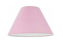 "14"" Luxury Cotton Textured Fabric Coolie Light Shade Purpose Table Floor Ceiling Practical & Eye Caring Lampshade Pink"