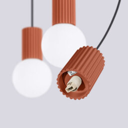 Sollux Lighting Halo Aluminum/glass Red Ochre 3 Lights Modern Pendant Lamps - thumbnail 7