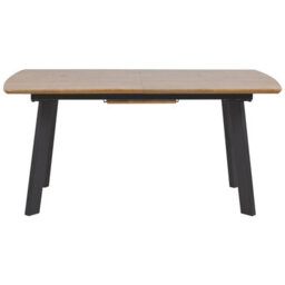 Beliani Extending Dining Table Salvador Dark Brown 160/200 Cm 90 Cm - thumbnail 7
