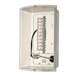 Ip44 Outdoor Wall Light Brushed Steel & Diffuser 7W Warm White Led Porch Lamp - thumbnail 3