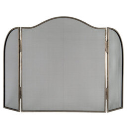Hill Interiors Antique Look Fire Screen Silver (65Cm X 3Cm X 65Cm)