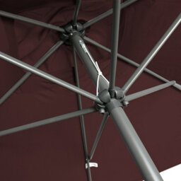 Rinse Bathrooms Outdoor Patio Garden Parasol 3X2M Sun Shade Umbrella Canopy W/crank Tilt Uv Protection Wine - thumbnail 6