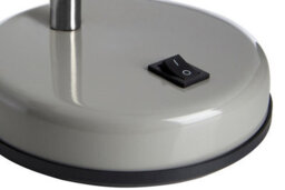 Orsina Grey Table Lamp For Work Desk, Desk Lamp With Conical Lamp Head, Long Lasting Iron Bedside Lamp - thumbnail 2