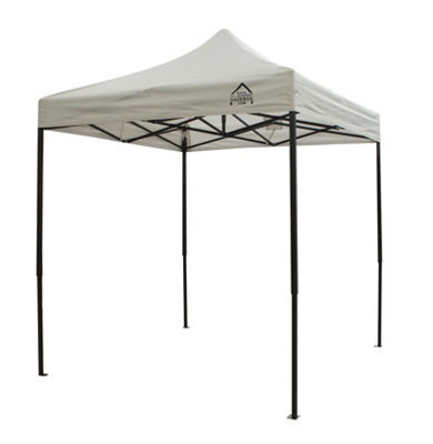 All Seasons Gazebos 2X2 Fully Waterproof Pop Up Gazebo With Accessories Cream