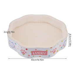 Living And Home Flower-Shaped Cat Scratcher And Bed, 43Cm W X 8.5Cm H - thumbnail 6