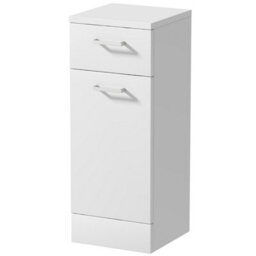 Affine Bathroom Laundry Unit Cabinet White Gloss Soft Close Door Modern Furniture Mdf - thumbnail 3
