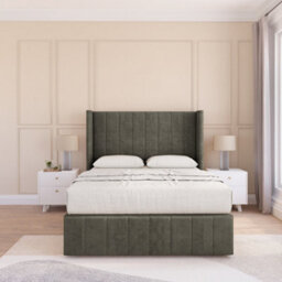 "Sloomy Melbourne Dumfries Memory Foam Bed Set ,no Drawers, Mattress & 54"" Wingback Headboard With 12"" Footboard - King" - thumbnail 2