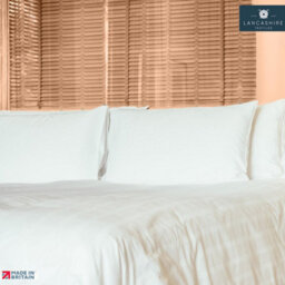 Boutique Collection Satin Stripe Cotton Pillow, Hotel-Quality 74X48Cm Pillow With Microloft Filling - thumbnail 6