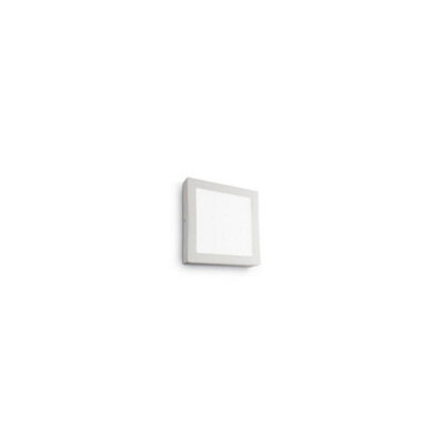 Ideal Lux Universal Led 1 Light Indoor Square Medium Flush Light White - image 1