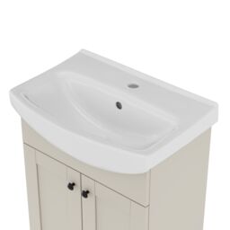 Kalena Matt Pebble Freestanding Vanity Unit & Basin Set (W)550mm (H)874mm - thumbnail 7