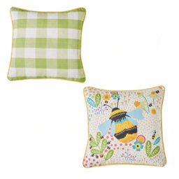 Fusion Buzzy Bee Outdoor/indoor Water & Uv Resistant Yellow Filled Cushion - thumbnail 4