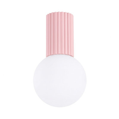 Sollux Lighting Halo Aluminum/glass Pink 1 Lights Modern Ceiling Lamps - image 1