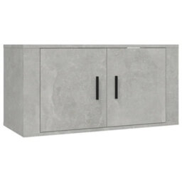 Berkfield Wall Mounted Tv Cabinet Concrete Grey 80X34.5X40 Cm - thumbnail 2