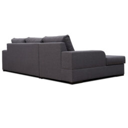 Virago Corner Sofa Bed For Living Room Foam Seat Wavy Springs Wood Legs With Storage Cushions 285X165X90 Grey Left - thumbnail 5