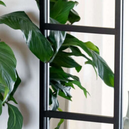 Jōbū Jobu Home - Mio - Full Length Black Metal Arched Window Mirror - 180Cm X 105Cm - thumbnail 3