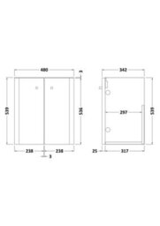 Hudson Reed Core Wall Hung Vanity Unit - thumbnail 2