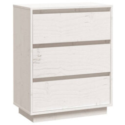 Vidaxl Sideboard White 60X34X75 Cm Solid Wood Pine Sideboards - thumbnail 2