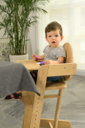 Safetots Grow With Me Wooden High Chair, Grey, Highchair For Baby And Toddler, Converts To A Childs Chair, Stylish And Practical - thumbnail 8