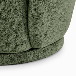 Furniturebox Uk Romilly Green Fabric Swivel Accent Tub Chair - thumbnail 8
