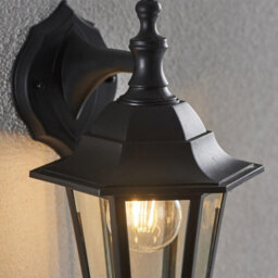 CGC Lighting Cgc Adele Black Vintage Coach Lantern Outdoor Down Wall Light - thumbnail 3