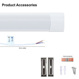 Paul Russells 5Ft Led Batten Lights, 50W, 6000 Lumens, Ip20, 3000K/4000K/6500K Colour Changeable Cct, Pack Of 2 - thumbnail 5