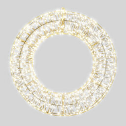 Pegdev - Pdl - Christmas Pre Lit Micro Led Wreath With Timer 70X9Cm Warm White 1200 Micro Leds 5M Lead Indoor Outdoor - thumbnail 1