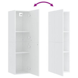 Vidaxl Tv Cabinet White 30.5X30X110 Cm Engineered Wood - thumbnail 6