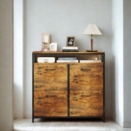 FURNOLD Industrial 4 Drawer Shoe Storage Rack Hallway Organiser - thumbnail 4